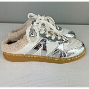 Nwot Mia Faux Fur Lined Mule Slip On Sneaker Womens 8.5